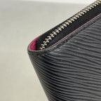 Louis Vuitton Wallet Epi Zippy Noir Hot Pink — view 7