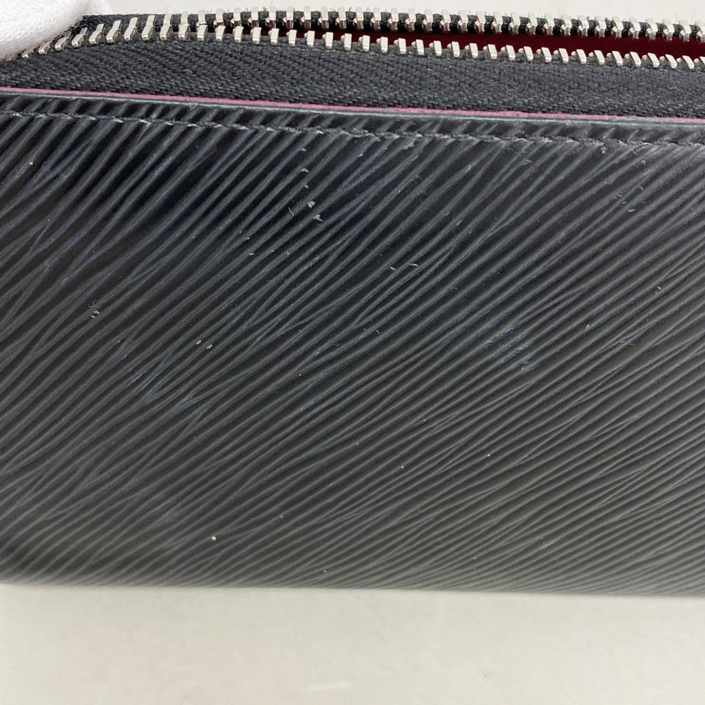 Louis Vuitton Wallet Epi Zippy Noir Hot Pink — view 6