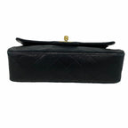 Chanel Shoulder Bag Quilted Lambskin Black Gold — view 3