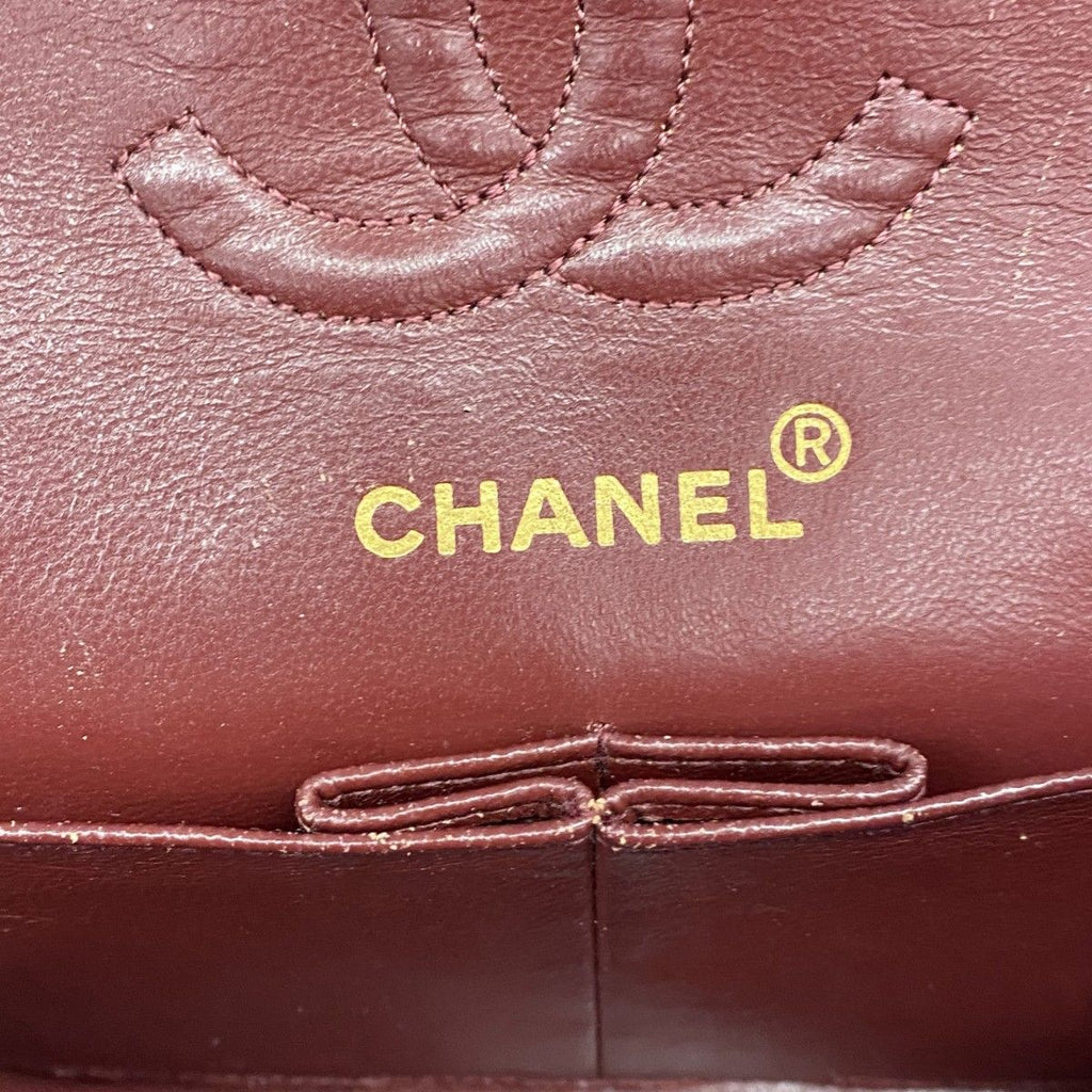 Chanel Shoulder Bag Quilted Lambskin Black Gold — view 5