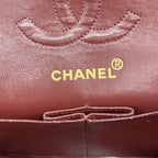 Chanel Shoulder Bag Quilted Lambskin Black Gold — view 5