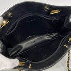 Chanel Shoulder Bag Quilted Lambskin Black Gold — view 4