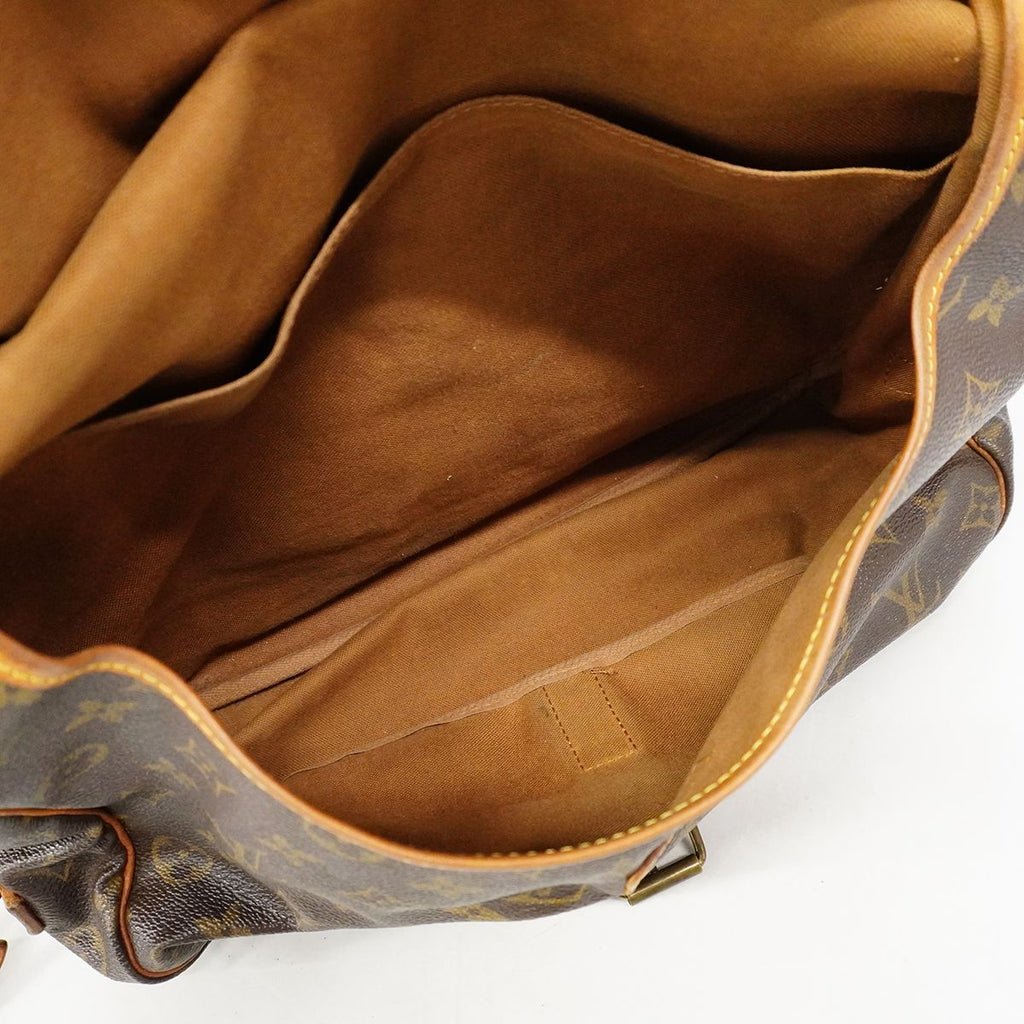 Louis Vuitton Shoulder Bag Monogram Saumur 35 Brown — view 4