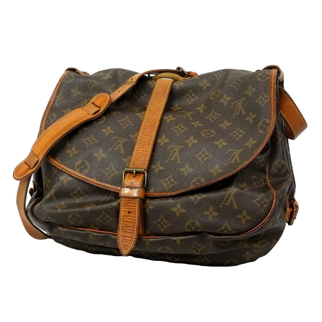 Louis Vuitton Shoulder Bag Monogram Saumur 35 Brown
