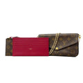 Louis Vuitton Shoulder Wallet Monogram Pochette Felicity Fuchsia