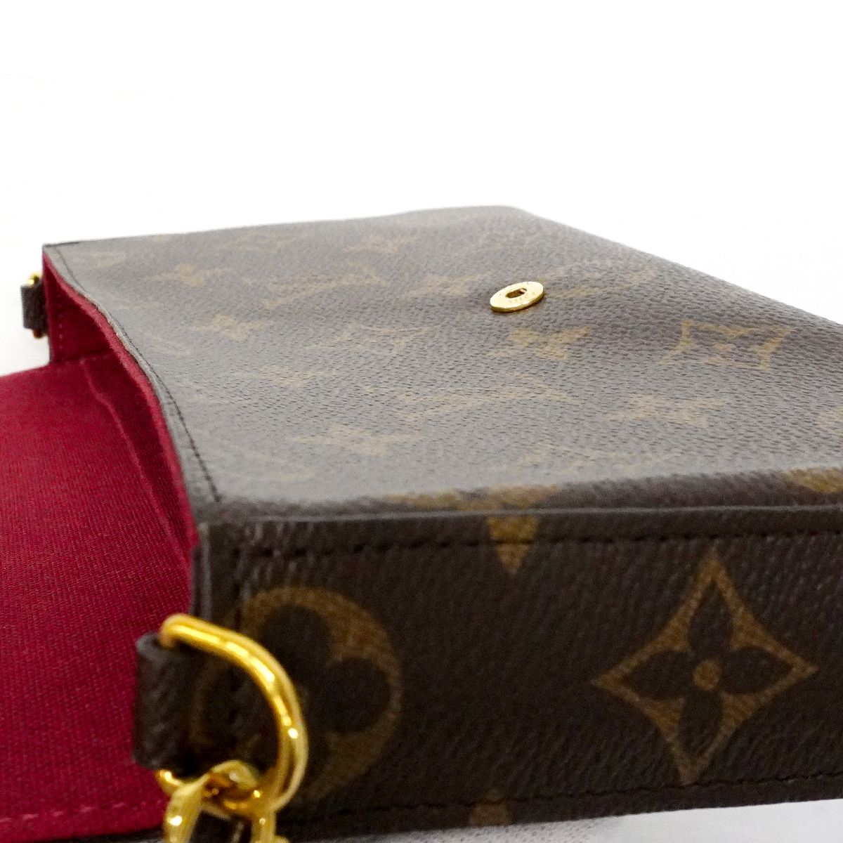 Louis Vuitton Shoulder Wallet Monogram Pochette Felicity Fuchsia — view 6