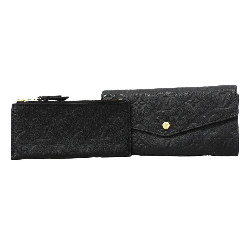 Louis Vuitton Wallet Monogram Empreinte Portefeuille Curilles Noir