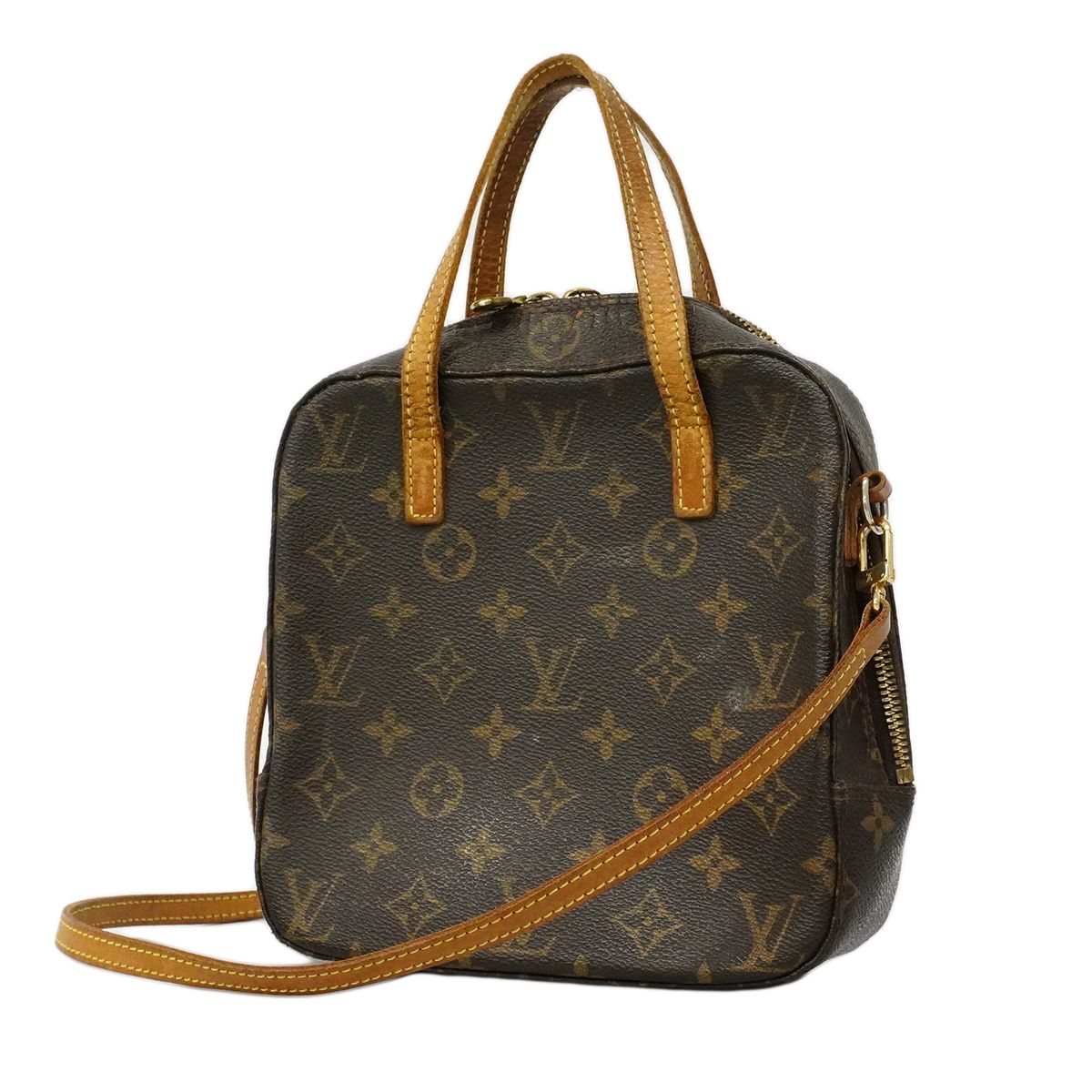 Louis Vuitton Handbag Monogram Spontini Brown 2-Way