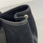 Hermes Tote Garden Party TPM Canvas Black Silver — view 7
