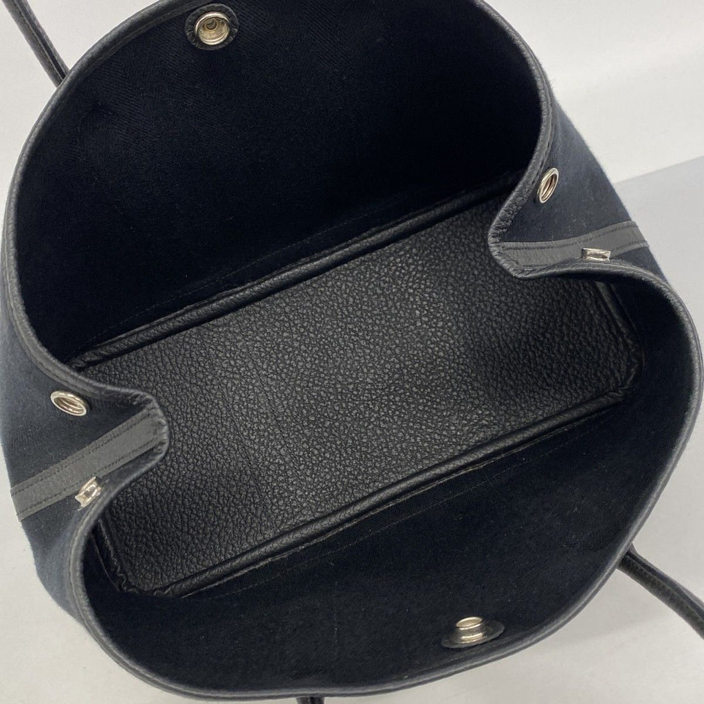 Hermes Tote Garden Party TPM Canvas Black Silver — view 4