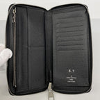Louis Vuitton Wallet Damier Graphite Zippy Vertical Black Gray Vintage — view 3