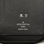 Louis Vuitton Wallet Damier Graphite Zippy Vertical Black Gray Vintage — view 4