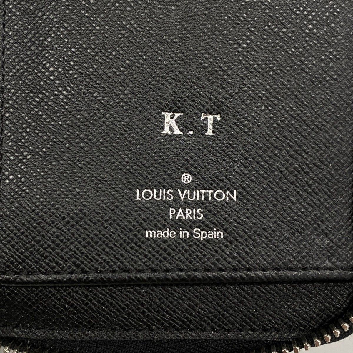 Louis Vuitton Wallet Damier Graphite Zippy Vertical Black Gray Vintage — view 4