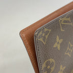 Louis Vuitton Long Bill Holder Monogram Porto Chequier Carte Cles Brown Wallet — view 7