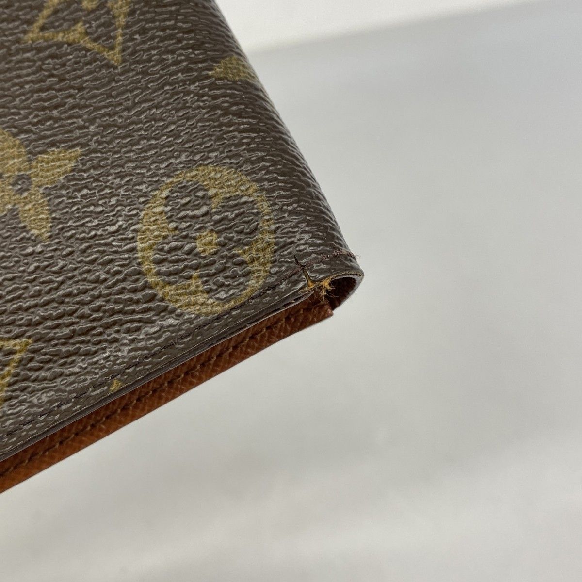 Louis Vuitton Long Bill Holder Monogram Porto Chequier Carte Cles Brown Wallet — view 5