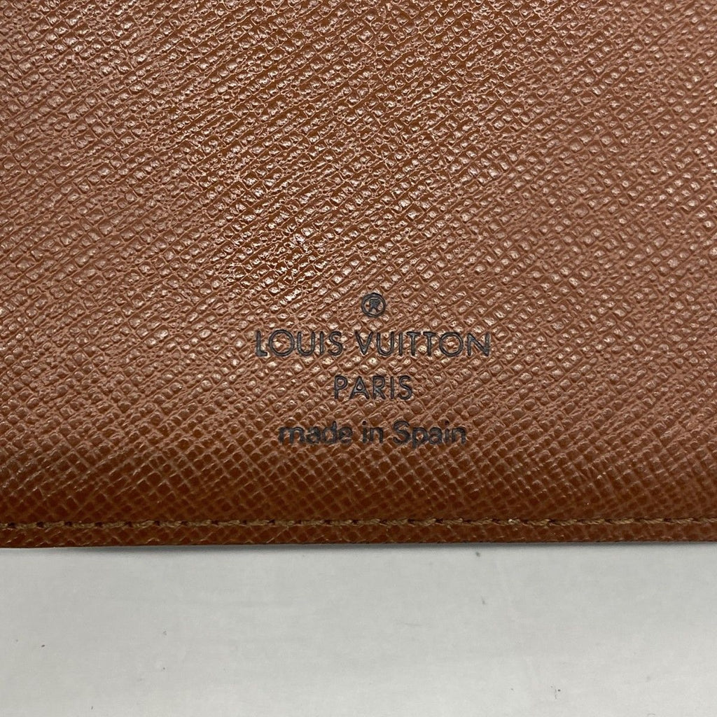 Louis Vuitton Long Bill Holder Monogram Porto Chequier Carte Cles Brown Wallet — view 4