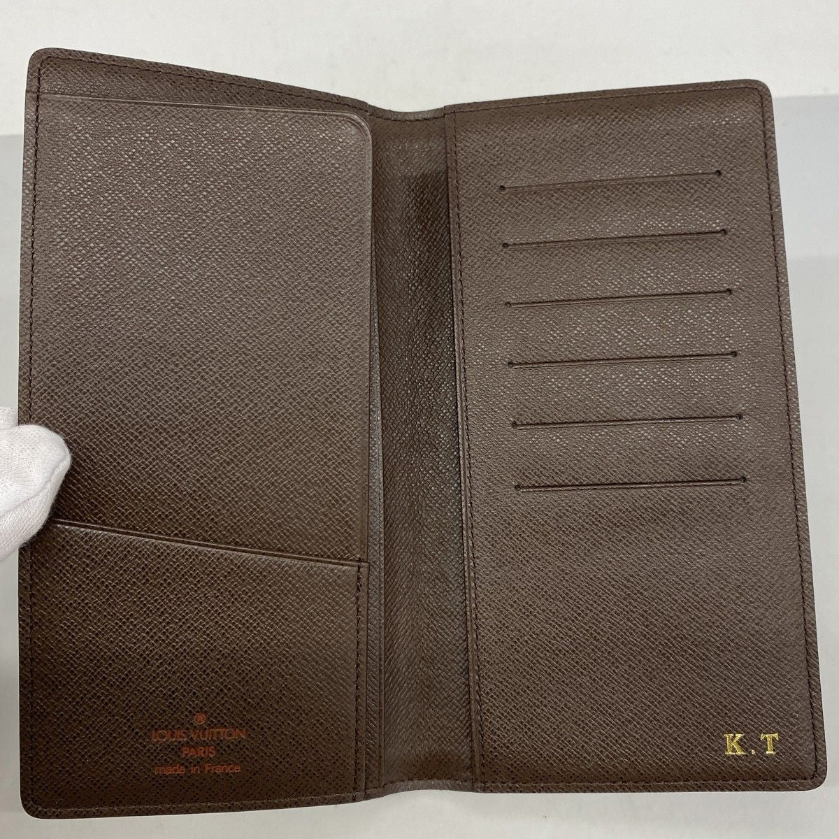 Louis Vuitton Long Bill Holder Damier Porte-Billets Carte Cles Ebene Wallet — view 3