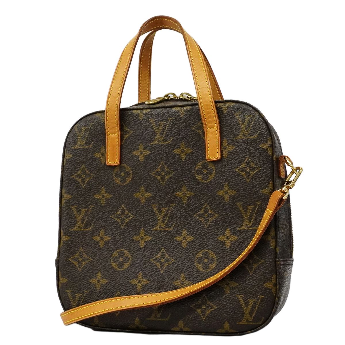 Louis Vuitton Handbag Monogram Spontini Brown 2-Way