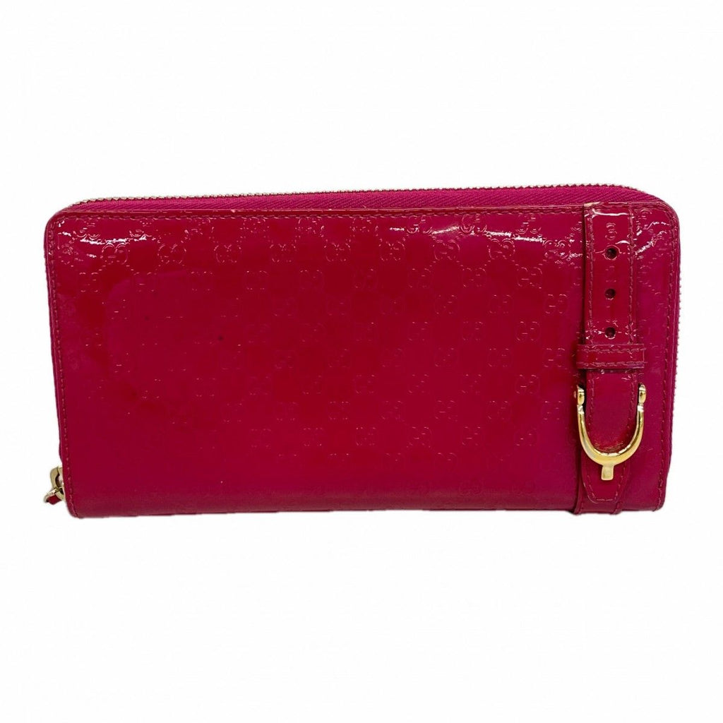 Gucci Wallet Micro GG Enamel Pink Gold