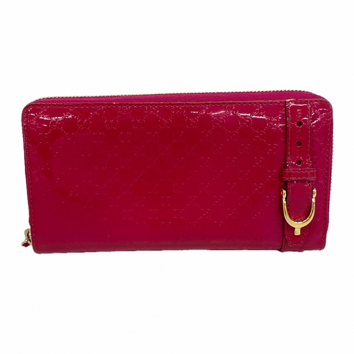 Gucci Wallet Micro GG Enamel Pink Gold
