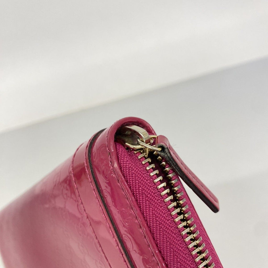 Gucci Wallet Micro GG Enamel Pink Gold — view 7