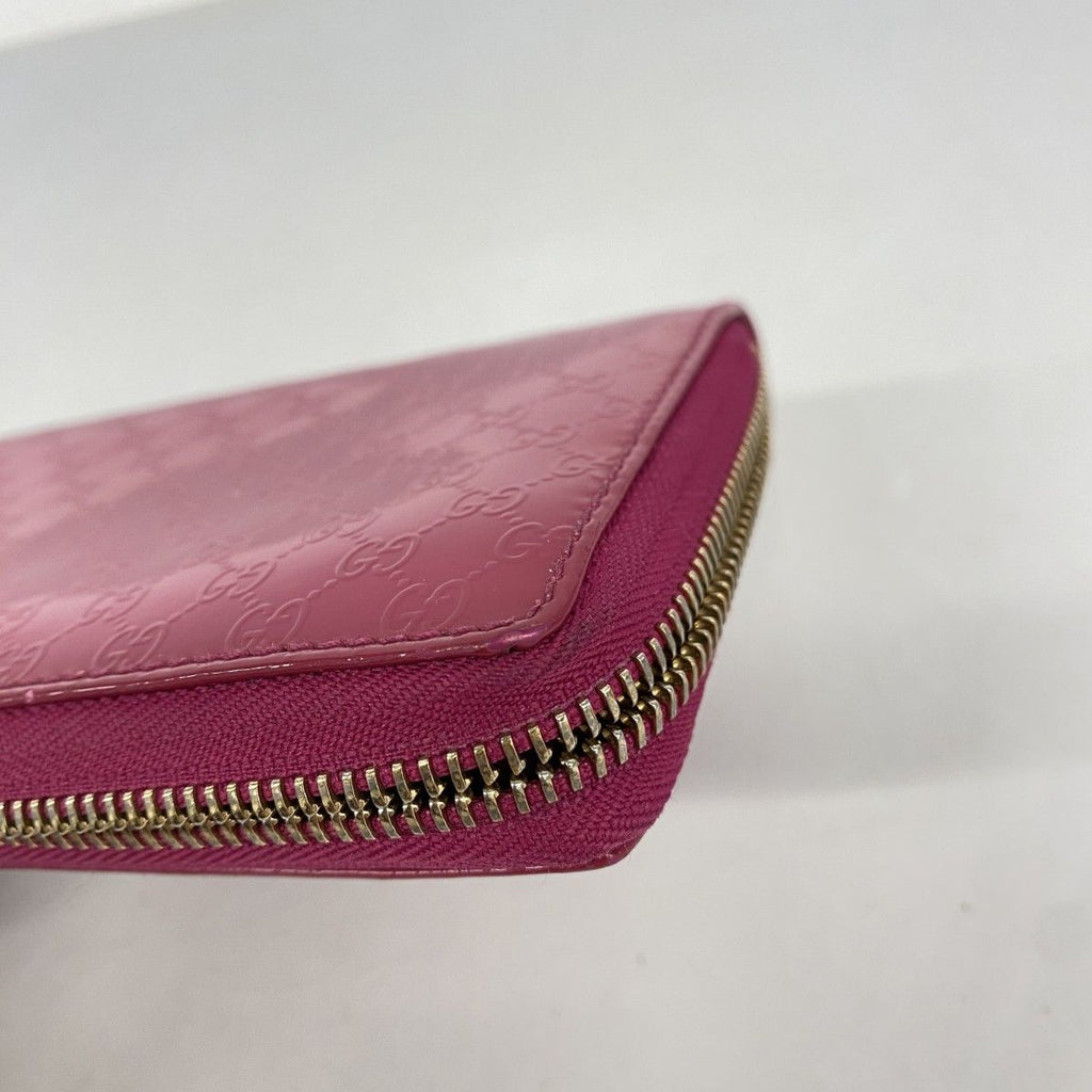 Gucci Wallet Micro GG Enamel Pink Gold — view 6