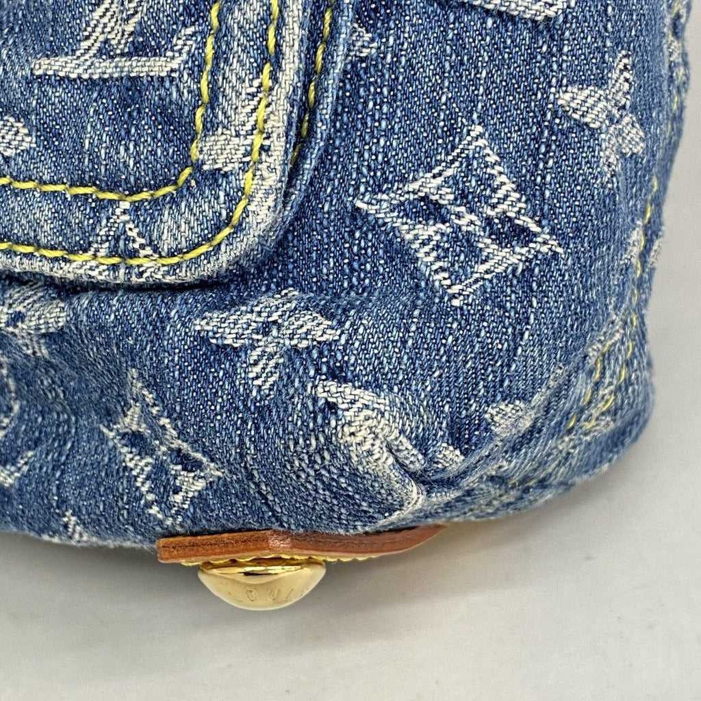 Louis Vuitton Shoulder Bag Monogram Denim PM Blue — view 6