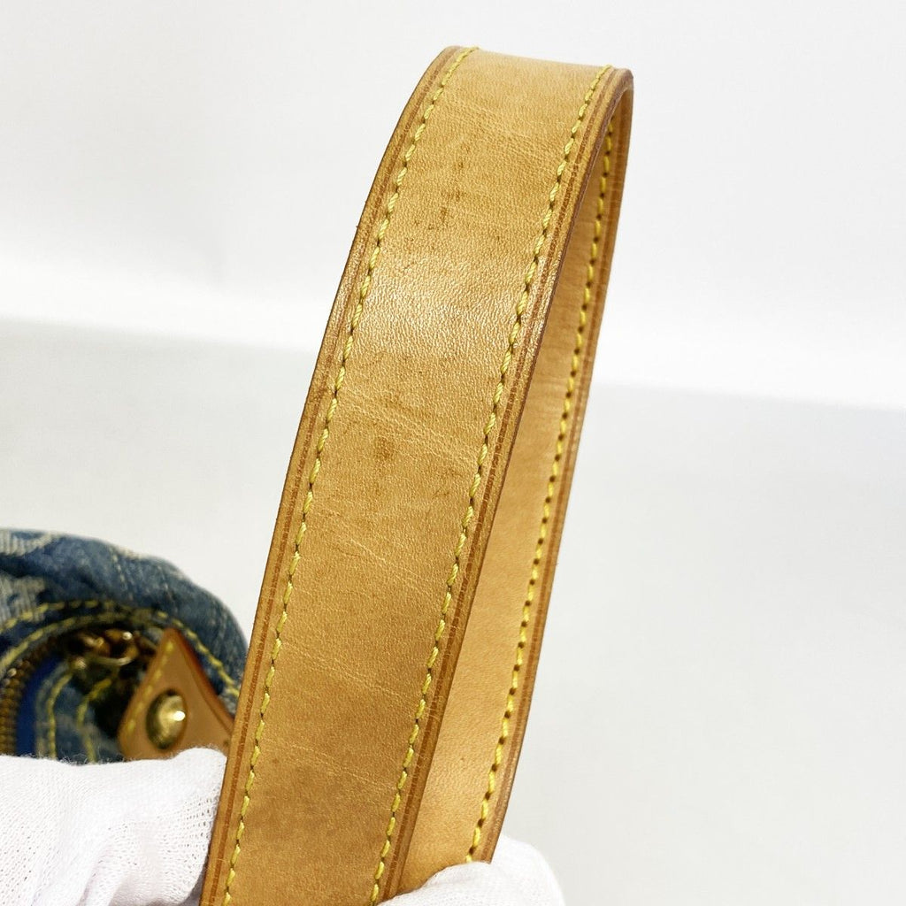 Louis Vuitton Shoulder Bag Monogram Denim PM Blue — view 7