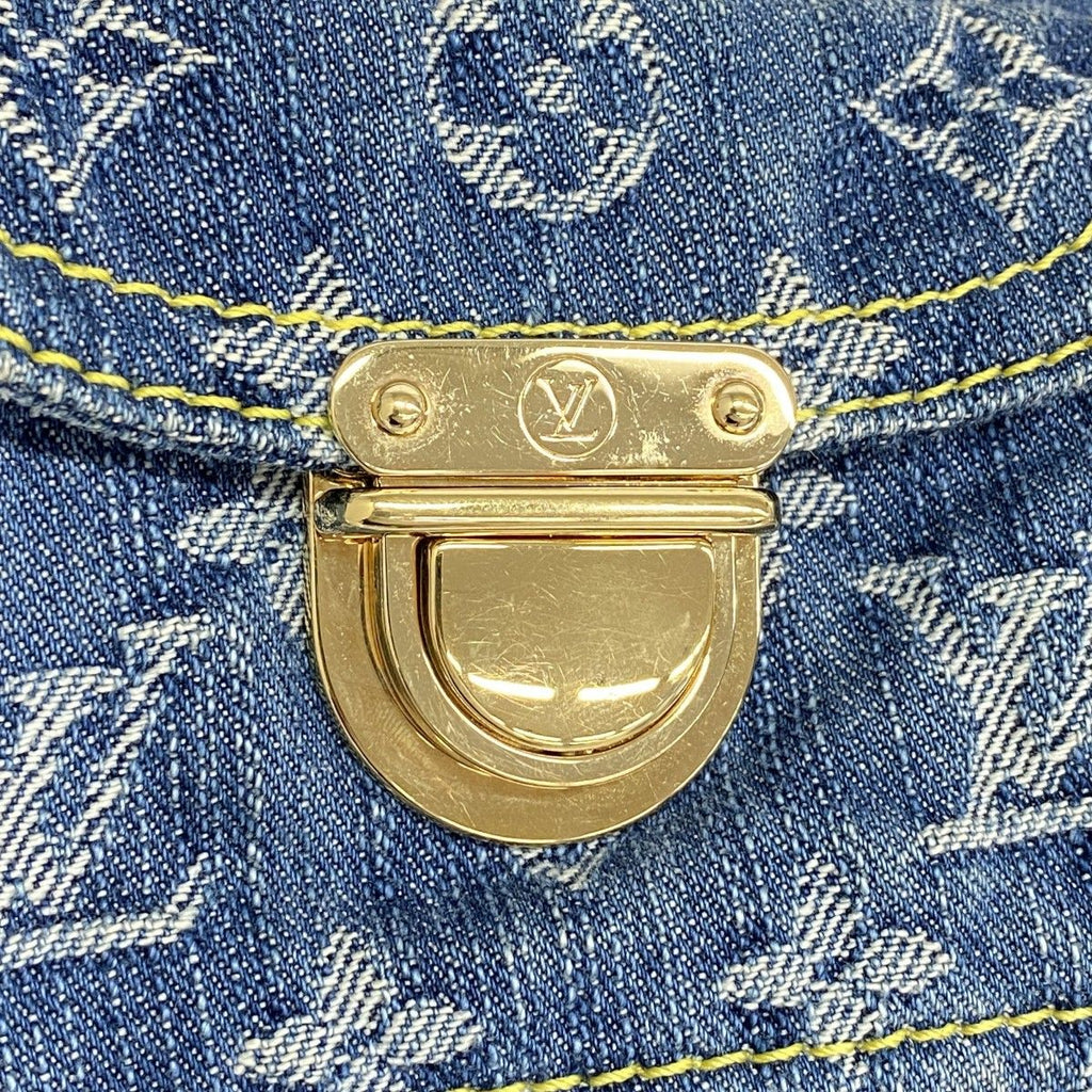 Louis Vuitton Shoulder Bag Monogram Denim PM Blue — view 9