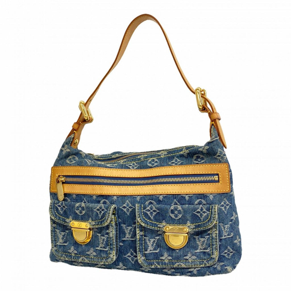 Louis Vuitton Shoulder Bag Monogram Denim PM Blue
