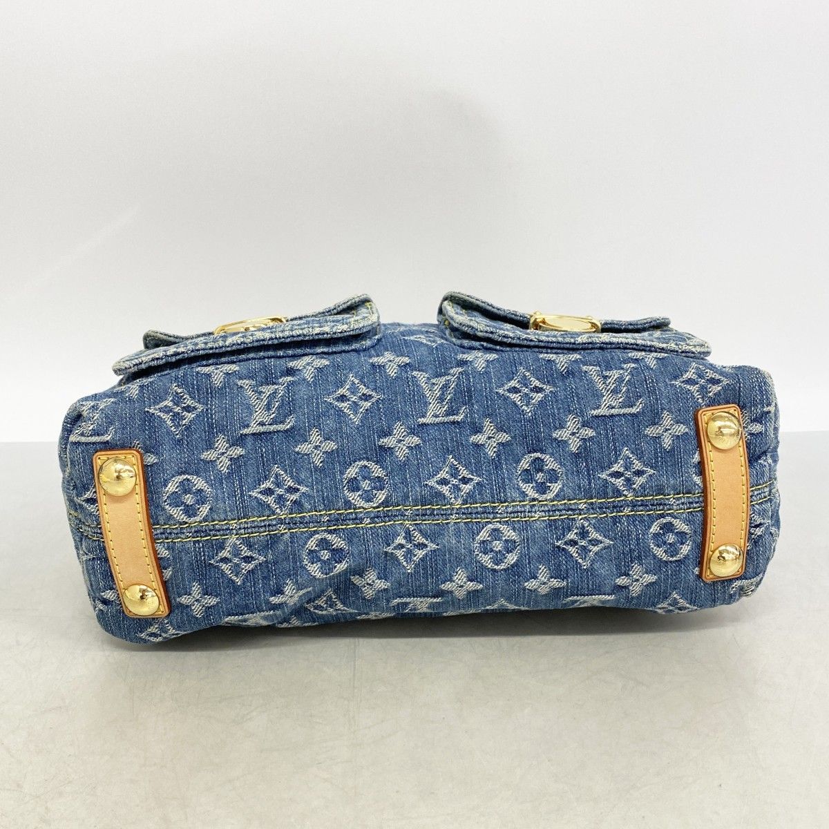 Louis Vuitton Shoulder Bag Monogram Denim PM Blue — view 3