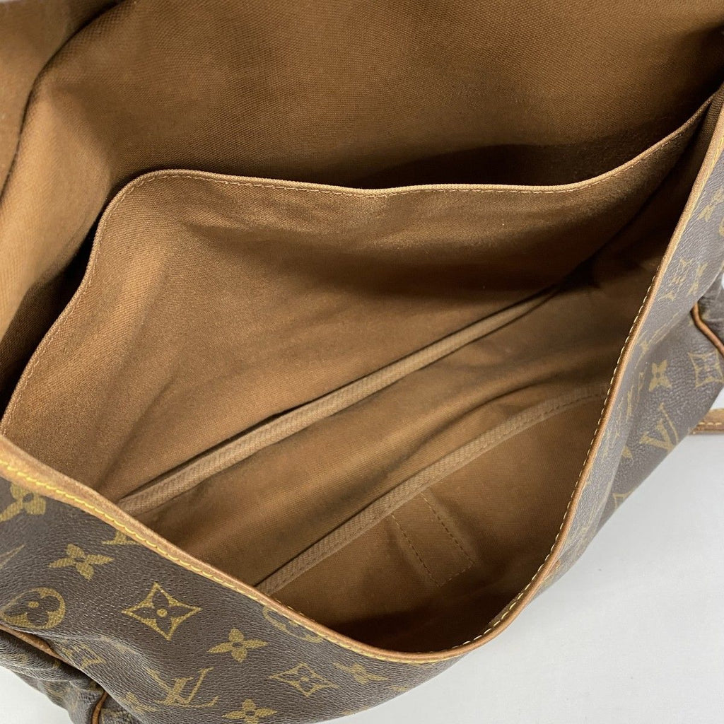 Louis Vuitton Shoulder Bag Monogram Saumur 35 Brown — view 4