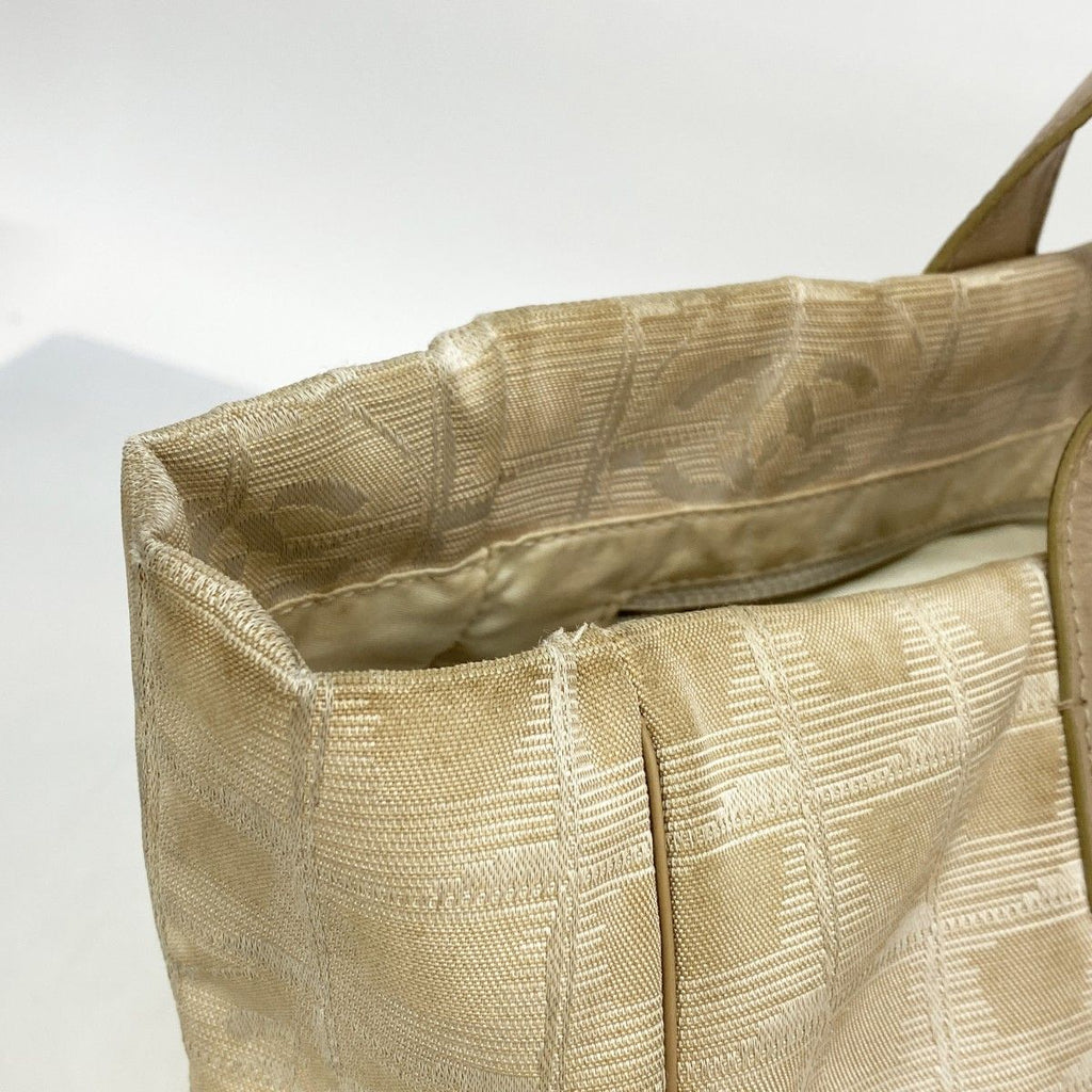 Chanel Tote New Travel Nylon Beige Silver — view 7