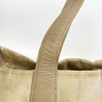 Chanel Tote New Travel Nylon Beige Silver — view 9