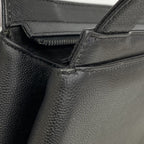 Chanel Handbag Caviar Leather Black Cles Dies — view 7