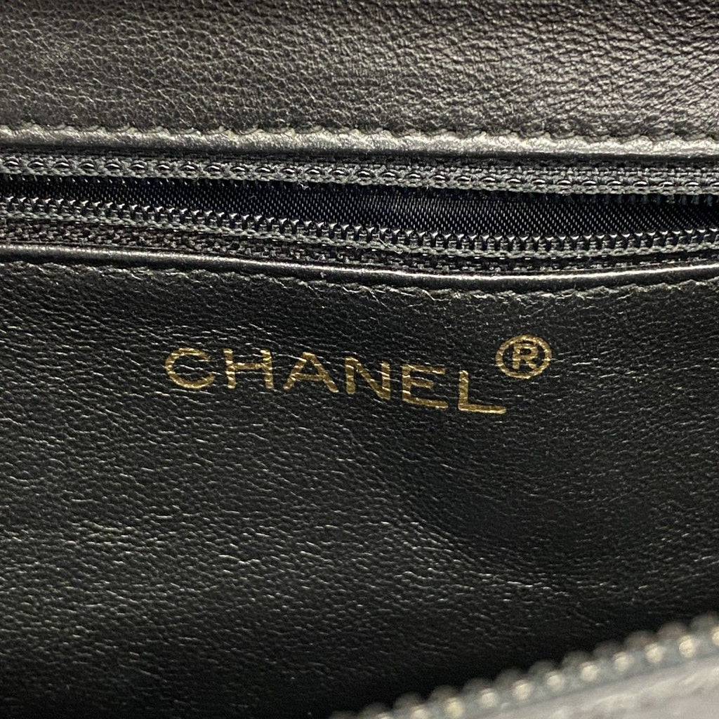 Chanel Handbag Caviar Leather Black Cles Dies — view 5