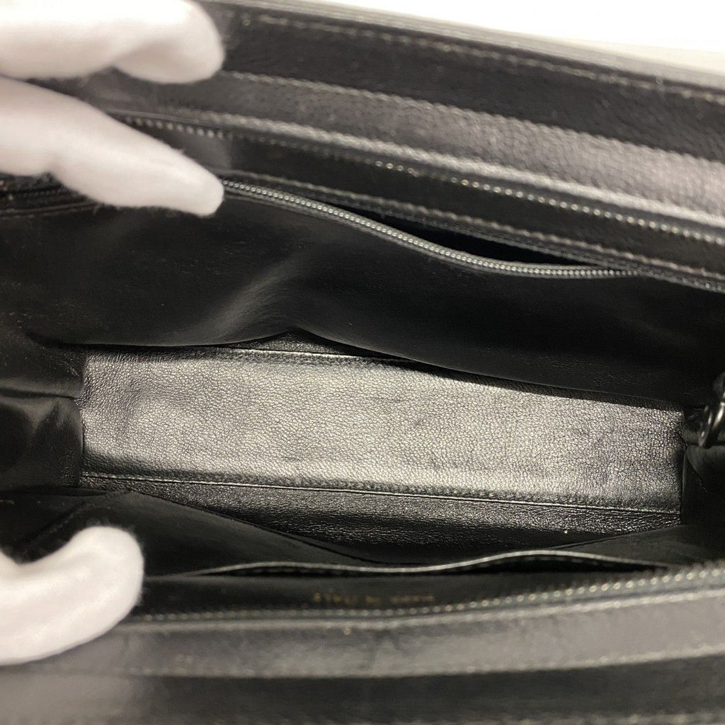 Chanel Handbag Caviar Leather Black Cles Dies — view 4