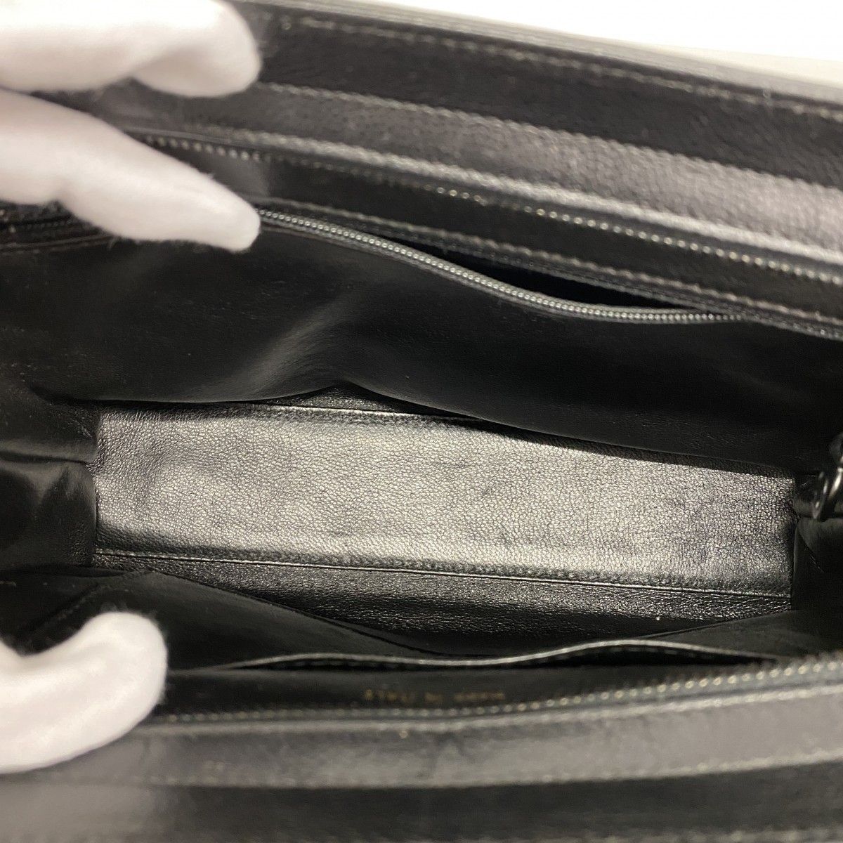 Chanel Handbag Caviar Leather Black Cles Dies — view 4