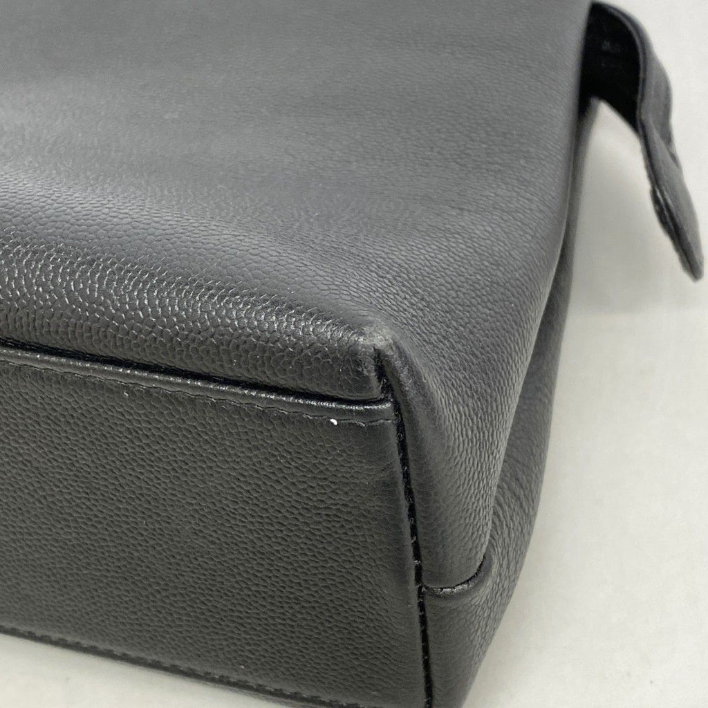 Chanel Handbag Caviar Leather Black Cles Dies — view 6