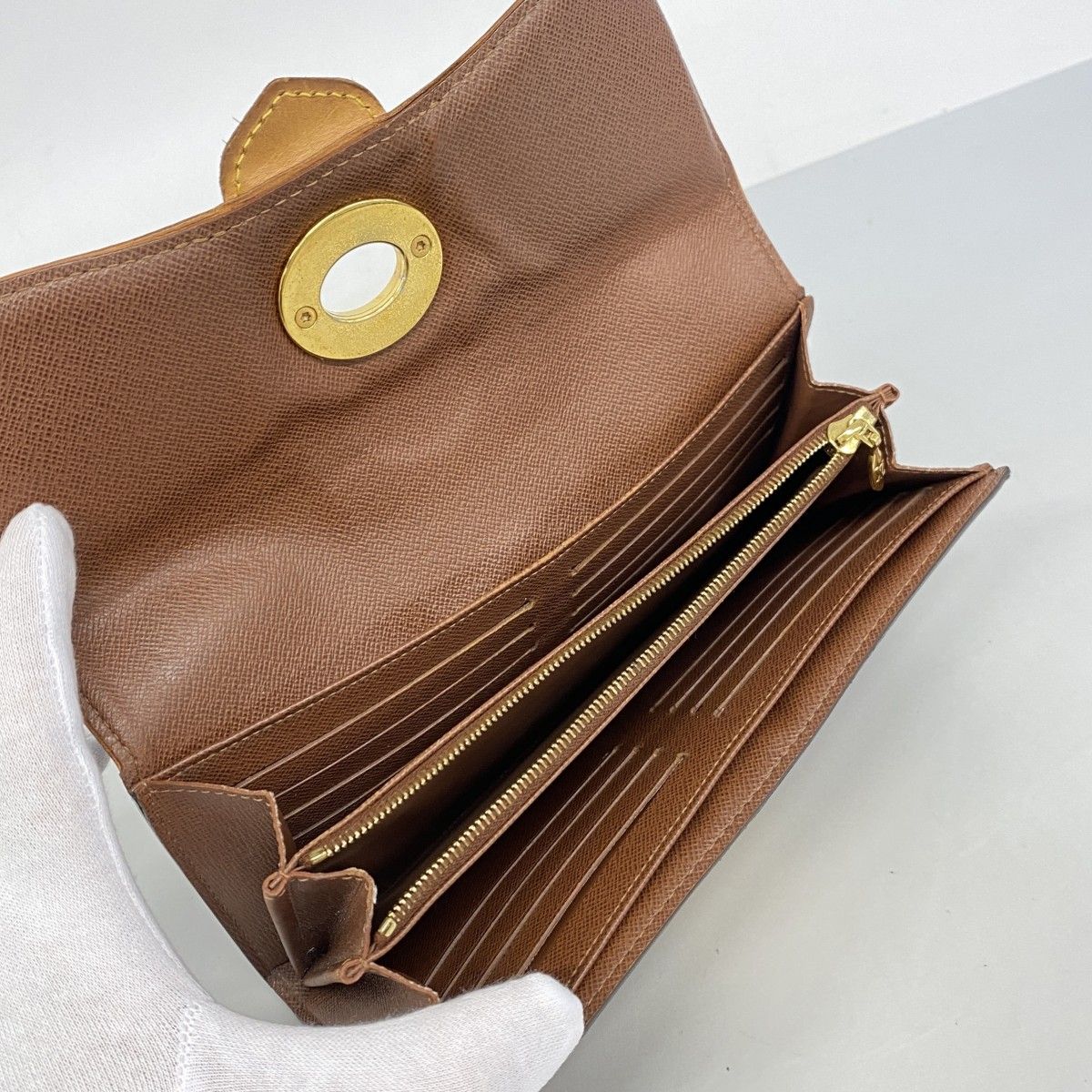 Louis Vuitton Wallet Monogram Portefeuille Boesi Brown — view 3