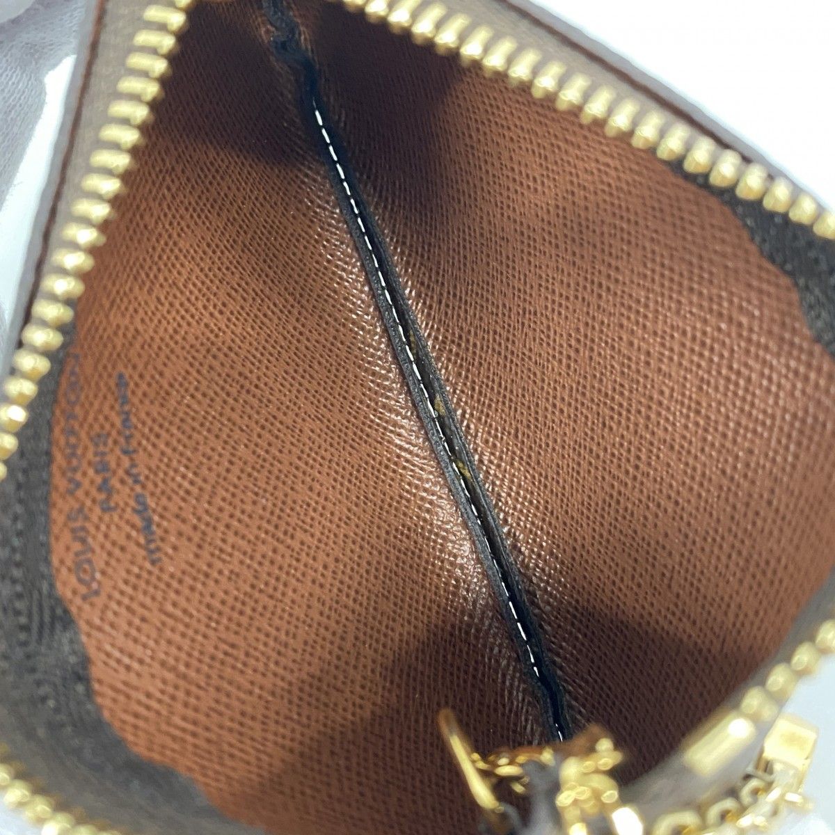 Louis Vuitton Coin Case Monogram Pochette Cles Brown — view 3