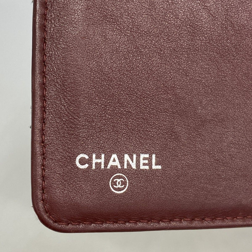 Chanel Wallet Quilted Caviar Leather Black Silver — view 4
