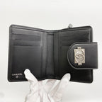 Chanel Wallet Boy Lambskin Black Silver — view 3
