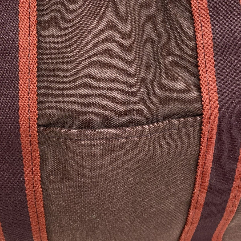 Hermes Tote Fourre Tout MM Canvas Brown Silver — view 8