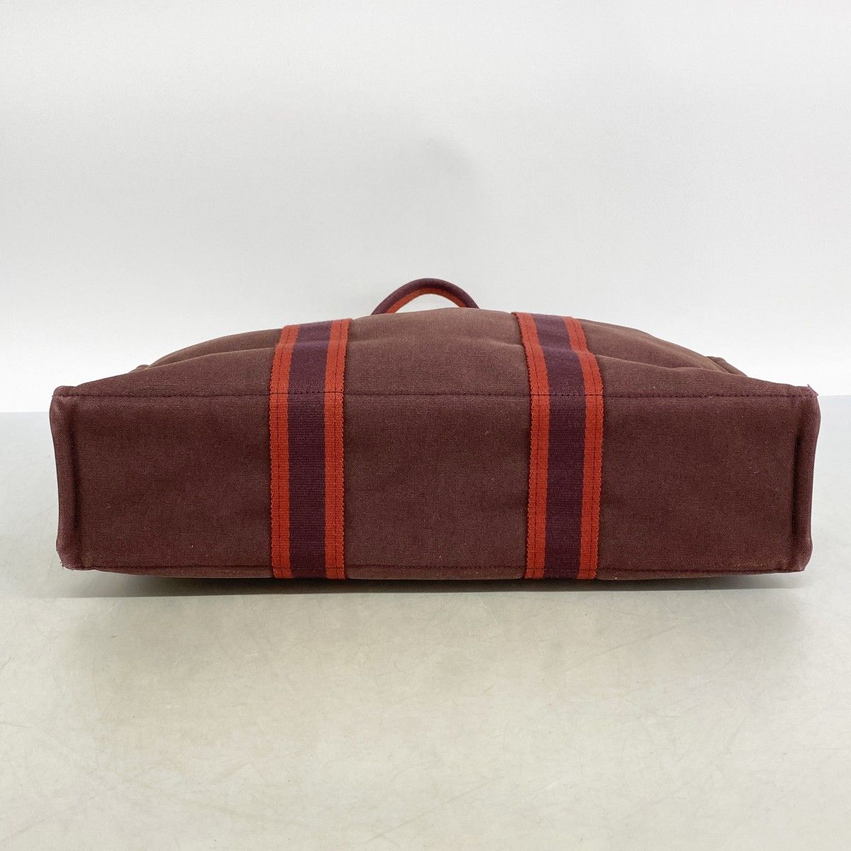 Hermes Tote Fourre Tout MM Canvas Brown Silver — view 3