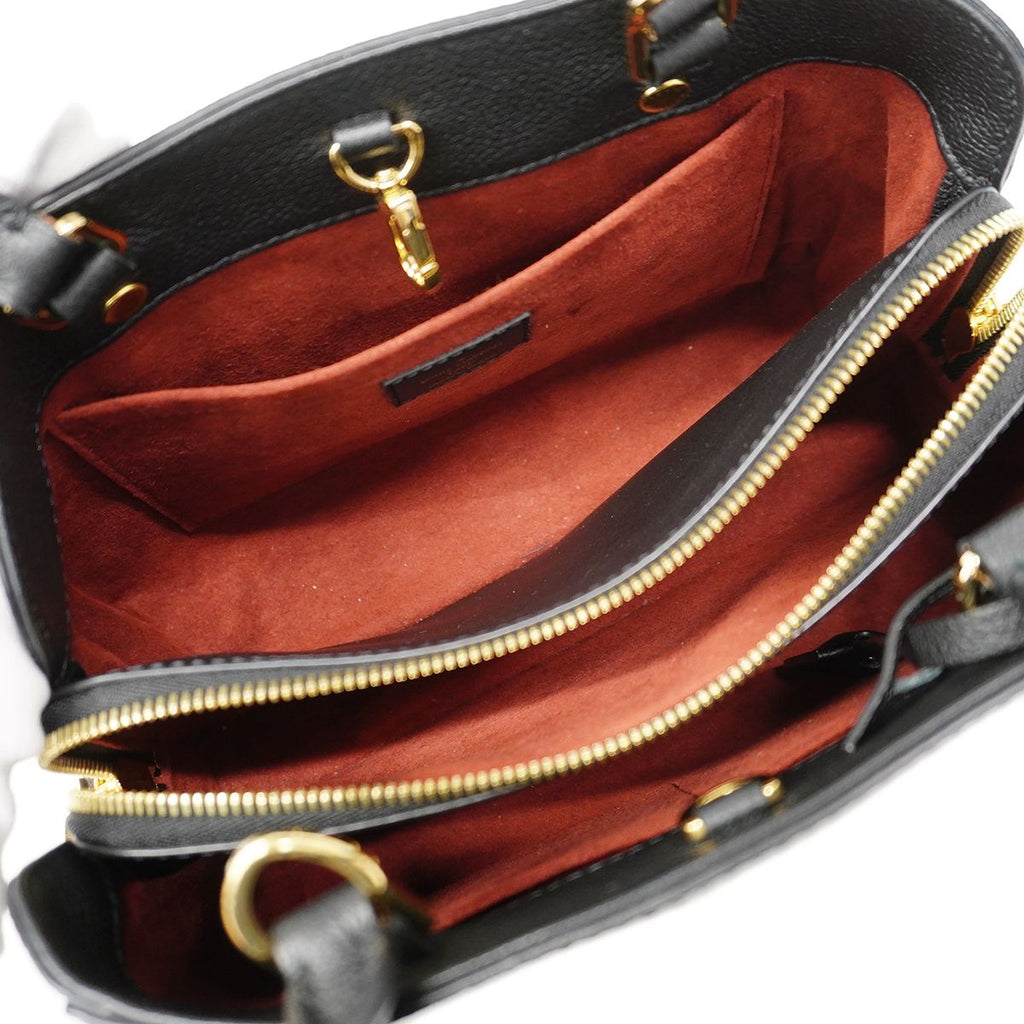 Louis Vuitton Handbag Monogram Empreinte Bicolor Montaigne BB Beige Noir 2-Way — view 4