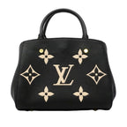 Louis Vuitton Handbag Monogram Empreinte Bicolor Montaigne BB Beige Noir 2-Way — view 9