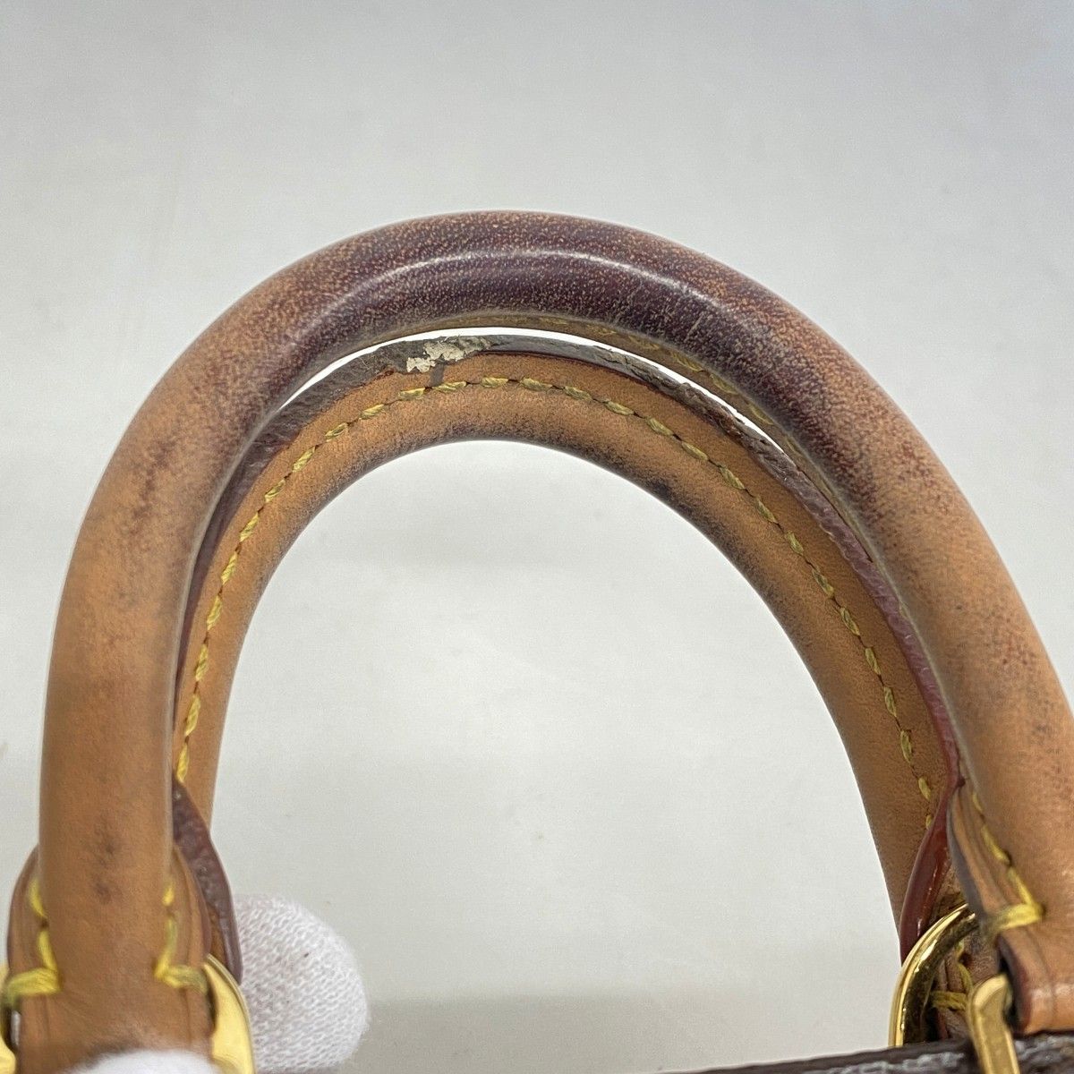 Louis Vuitton Handbag Monogram Petite Sac Plat Brown 2-Way — view 6