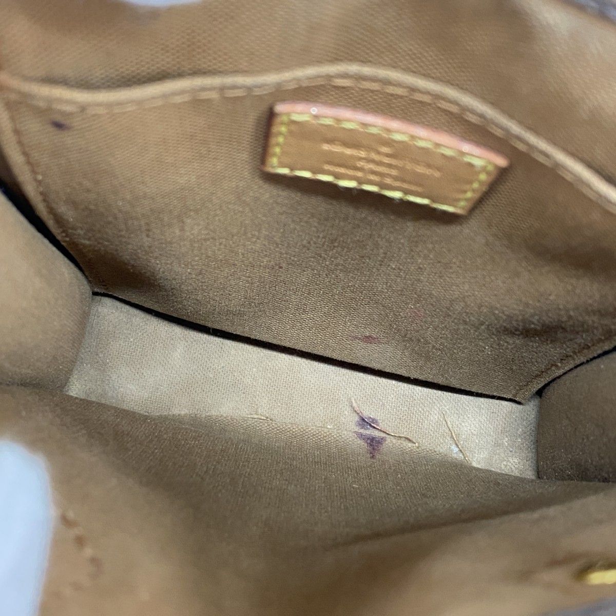 Louis Vuitton Handbag Monogram Petite Sac Plat Brown 2-Way — view 4