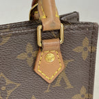 Louis Vuitton Handbag Monogram Petite Sac Plat Brown 2-Way — view 7